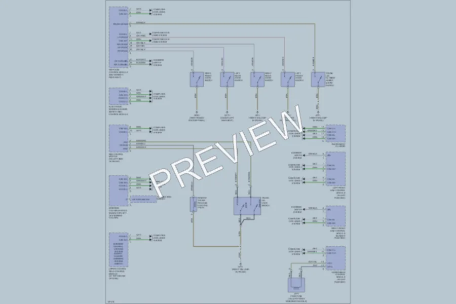 2001 MercedesBenz S430 Power Door Locks wiring diagram preview