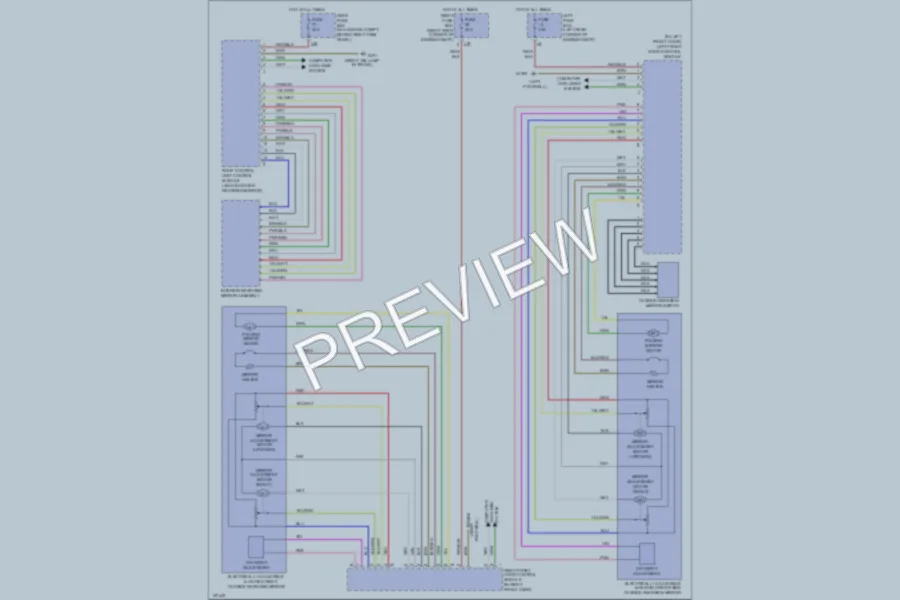 2001 MercedesBenz S430 Power Mirrors wiring diagram preview