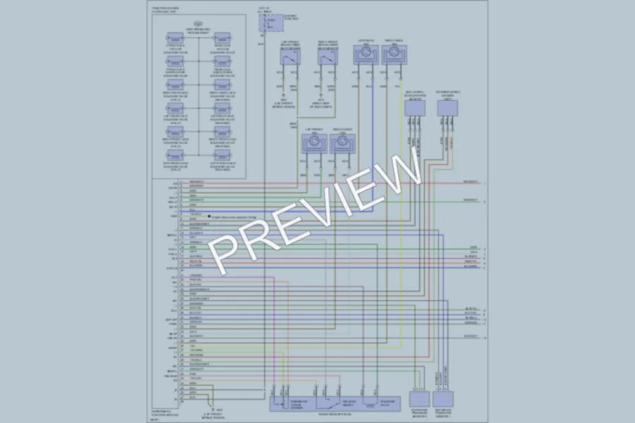 2001 MercedesBenz SLK230 Electronic Suspension wiring diagram preview