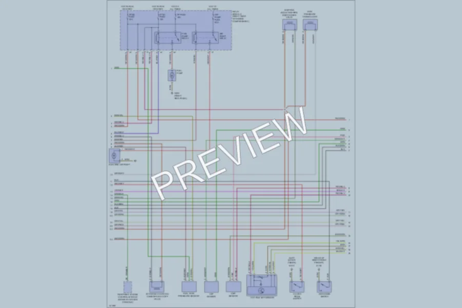 2001 MercedesBenz SLK320 Engine Performance wiring diagram preview