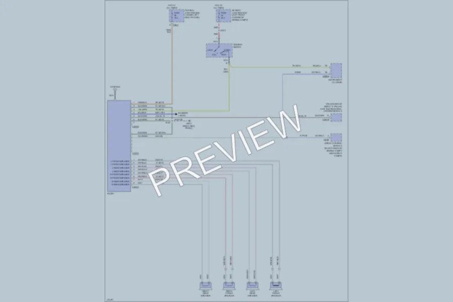 2001 Mercury Cougar Radio wiring diagram preview