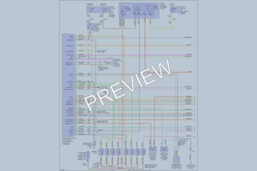 2001 Mercury GrandMarquis Engine Performance wiring diagram preview
