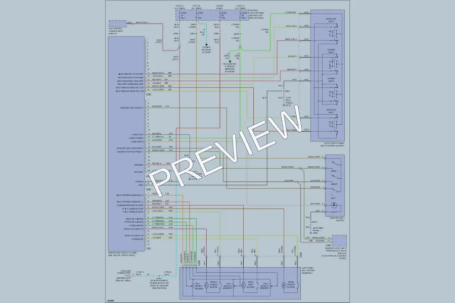2001 Mercury Mountaineer Memory Systems wiring diagram preview
