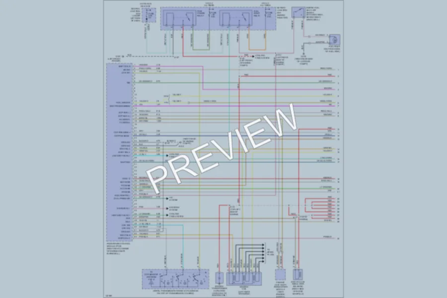 2001 Mercury Sable Engine Performance wiring diagram preview
