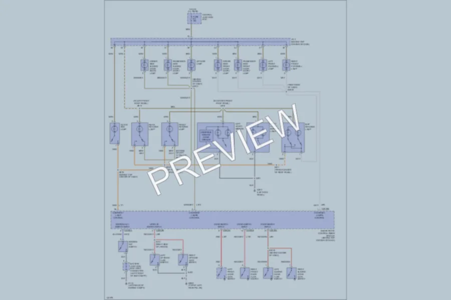 2001 Mercury Villager Interior Lights wiring diagram preview