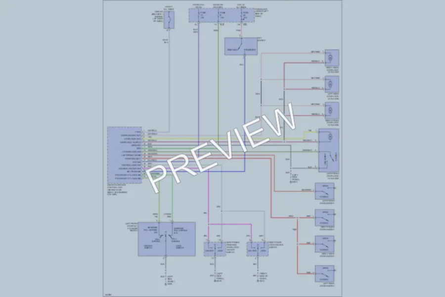 2001 Nissan Altima Power Door Locks wiring diagram preview