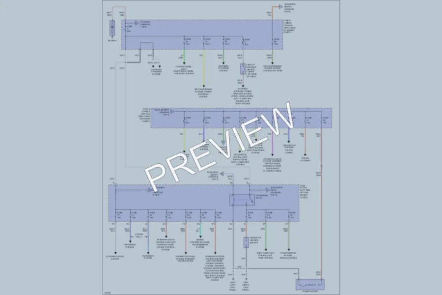 2001 Nissan Frontier Power Distribution wiring diagram preview