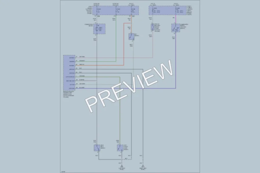2001 Nissan Frontier Warning Systems wiring diagram preview