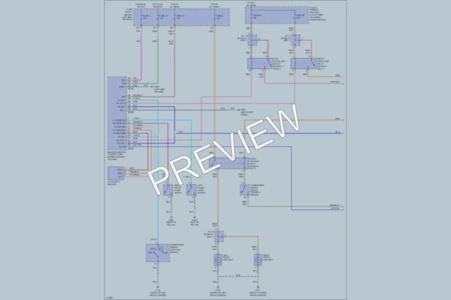 2001 Nissan Maxima Headlights wiring diagram preview
