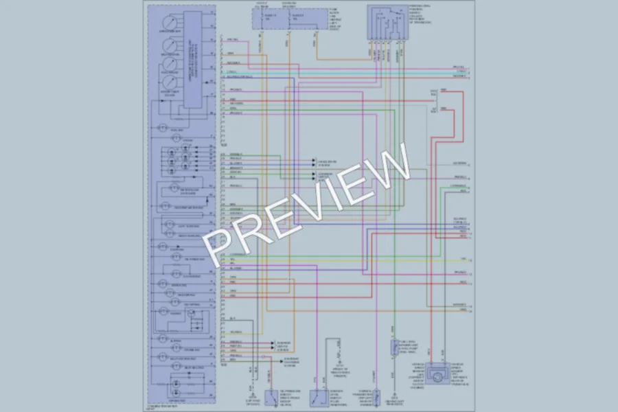 2001 Nissan Maxima Instrument Cluster wiring diagram preview