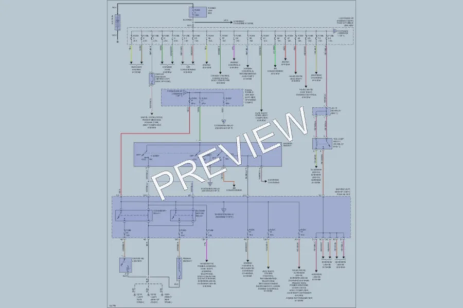 2001 Nissan Maxima Power Distribution wiring diagram preview