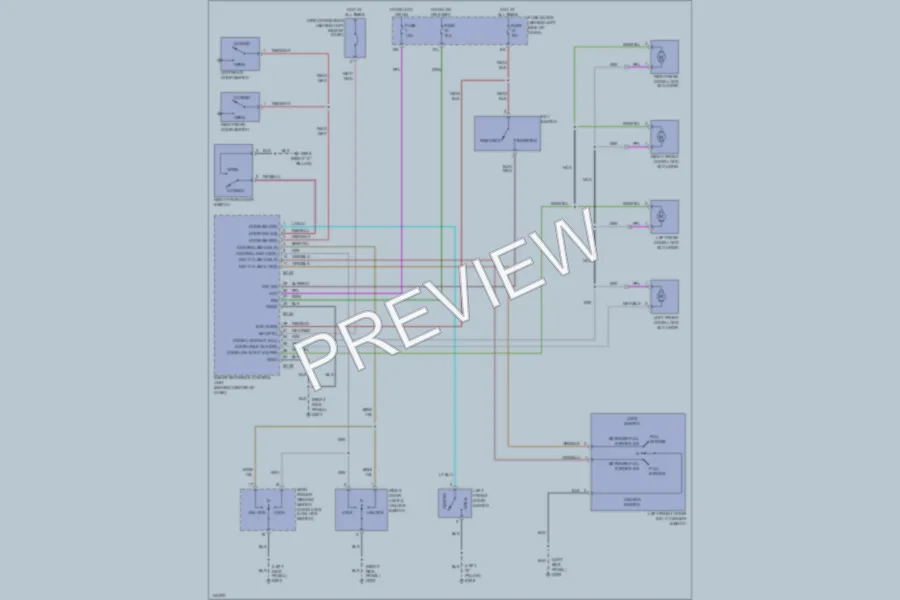 2001 Nissan Maxima Power Door Locks wiring diagram preview