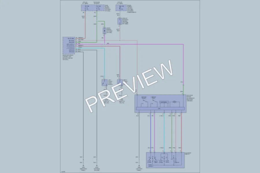2001 Nissan Maxima Power Top Sunroof wiring diagram preview