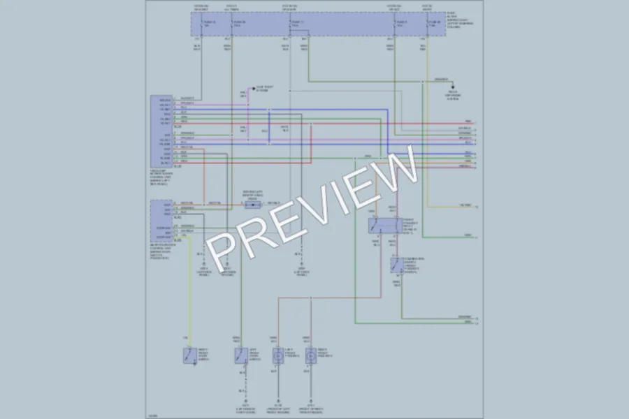 2001 Nissan Pathfinder Headlights wiring diagram preview