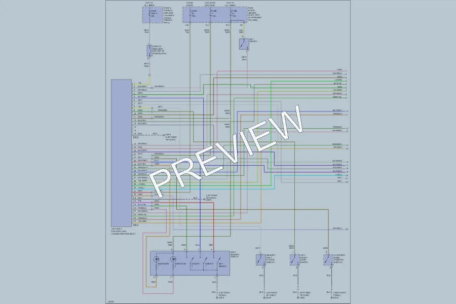 2001 Nissan Pathfinder Memory Systems wiring diagram preview