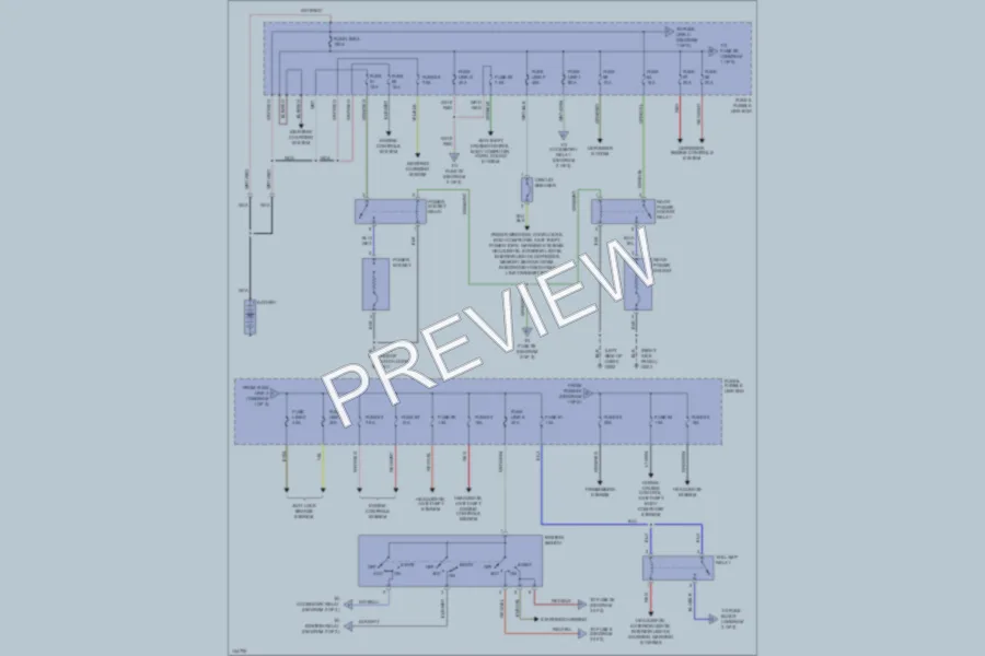 2001 Nissan Pathfinder Power Distribution wiring diagram preview