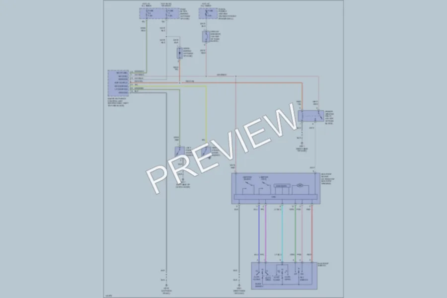 2001 Nissan Pathfinder Power Top Sunroof wiring diagram preview
