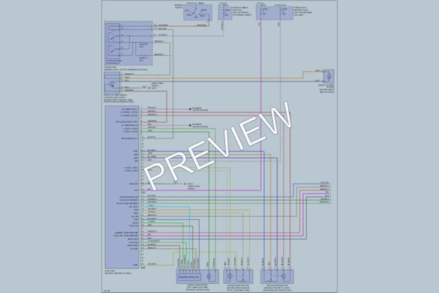 2001 Nissan Quest Air Conditioning wiring diagram preview