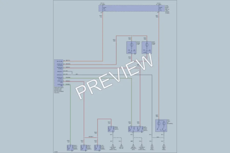 2001 Nissan Xterra Interior Lights wiring diagram preview