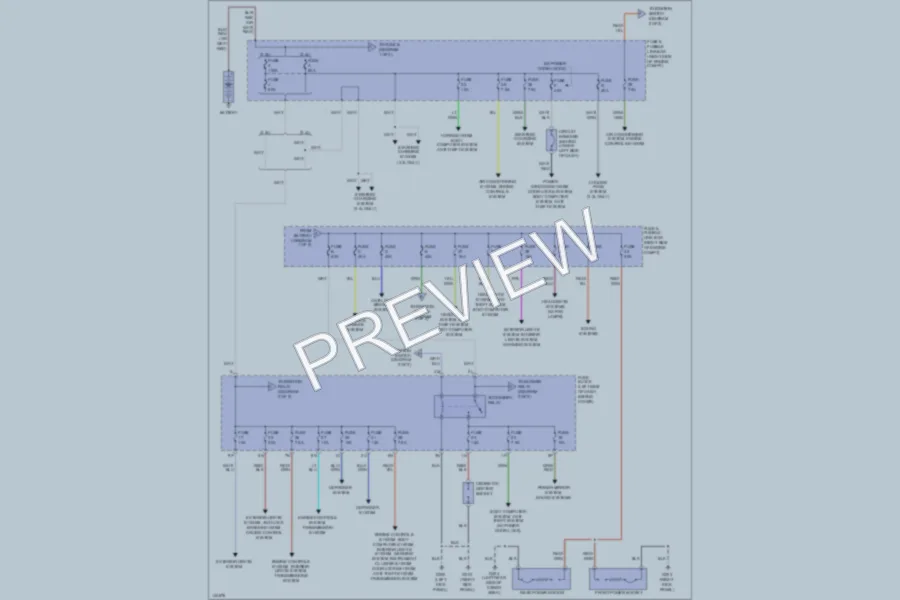 2001 Nissan Xterra Power Distribution wiring diagram preview