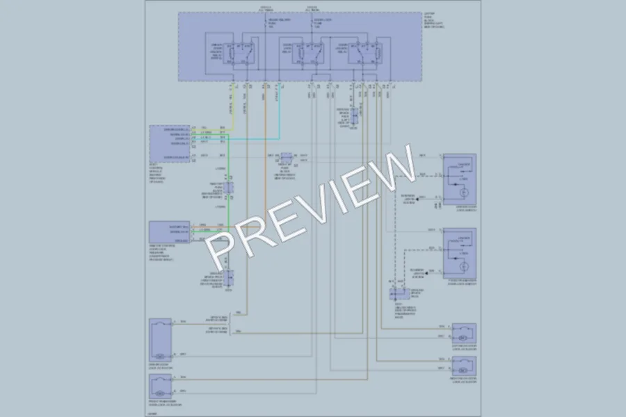 2001 Oldsmobile Alero Power Door Locks wiring diagram preview