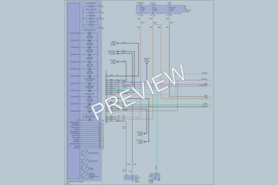 2001 Oldsmobile Aurora Instrument Cluster wiring diagram preview