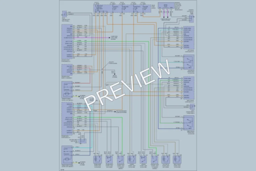 2001 Oldsmobile Aurora Power Door Locks wiring diagram preview