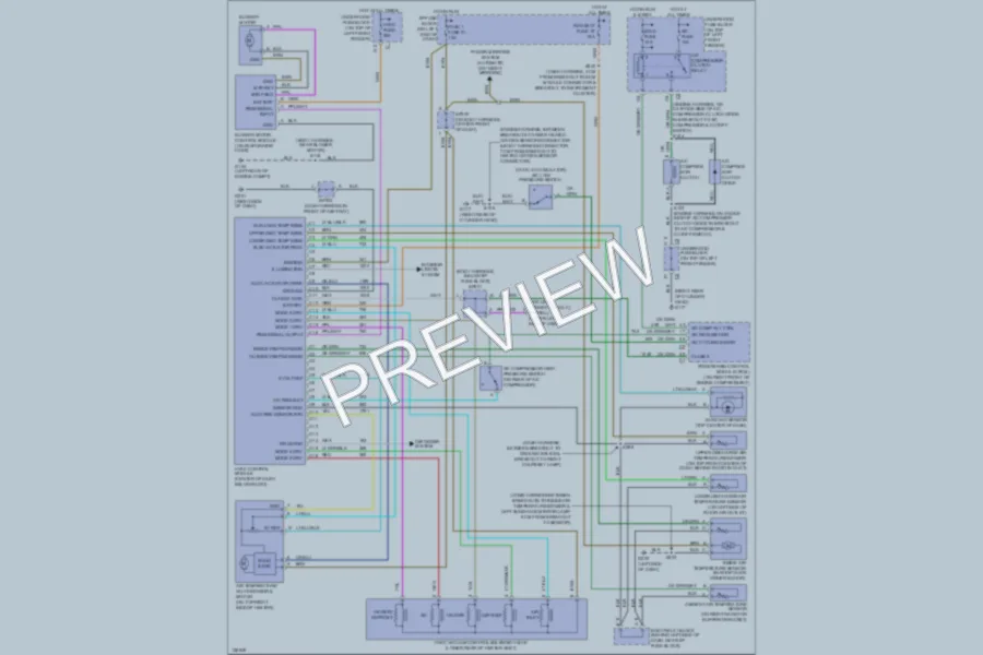 2001 Oldsmobile Bravada Air Conditioning wiring diagram preview