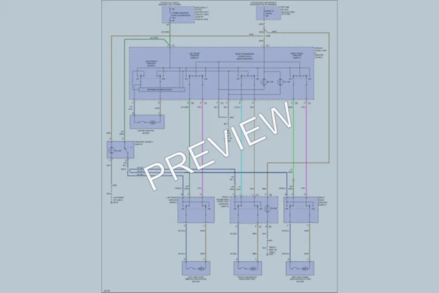 2001 Oldsmobile Bravada Power Windows wiring diagram preview