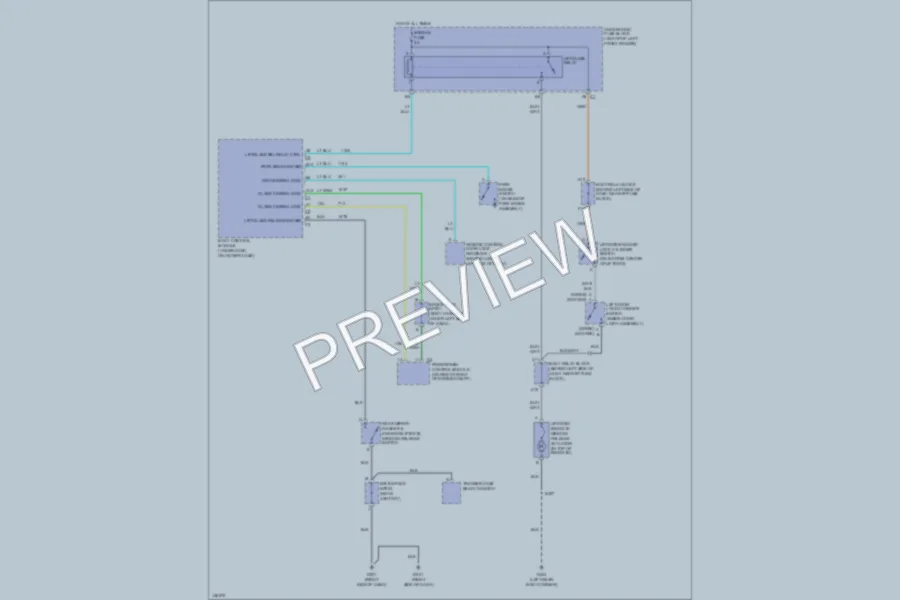 2001 Oldsmobile Bravada Trunk Tailgate Fuel Door wiring diagram preview