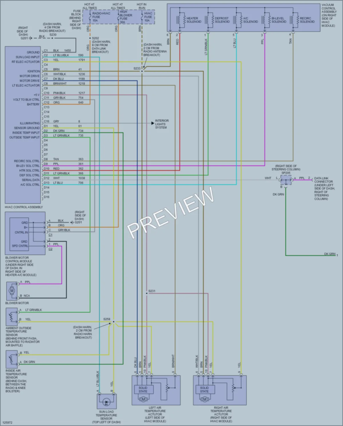 2001 Oldsmobile Intrigue Air Conditioning wiring diagram preview