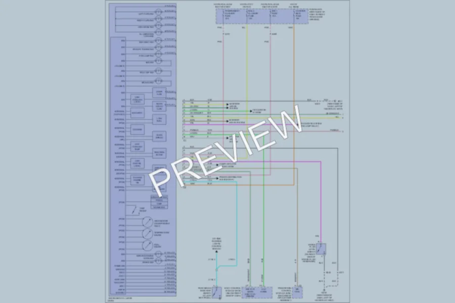 2001 Oldsmobile Silhouette Instrument Cluster wiring diagram preview