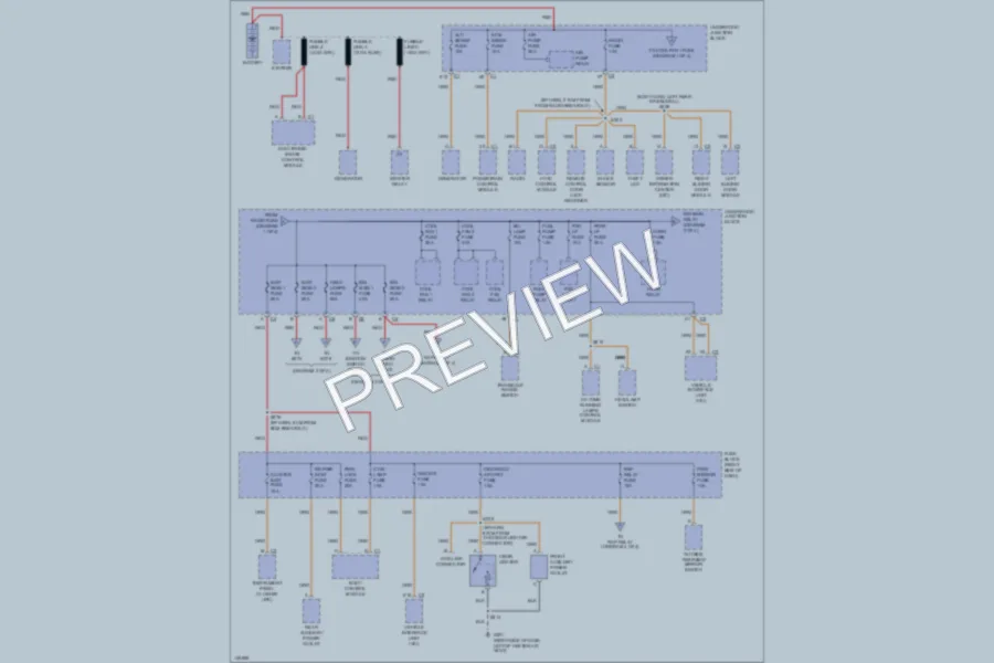 2001 Oldsmobile Silhouette Power Distribution wiring diagram preview
