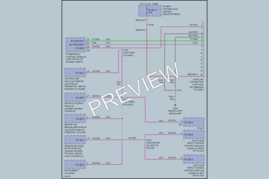 2001 Plymouth Neon Computer Data Lines Wiring Diagrams protected preview