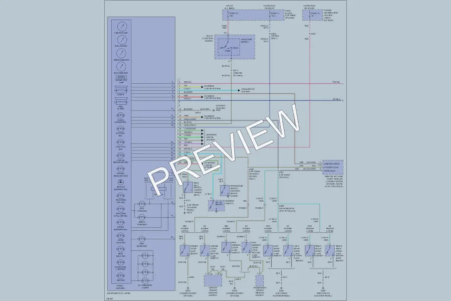 2001 Plymouth Neon Instrument Cluster wiring diagram preview