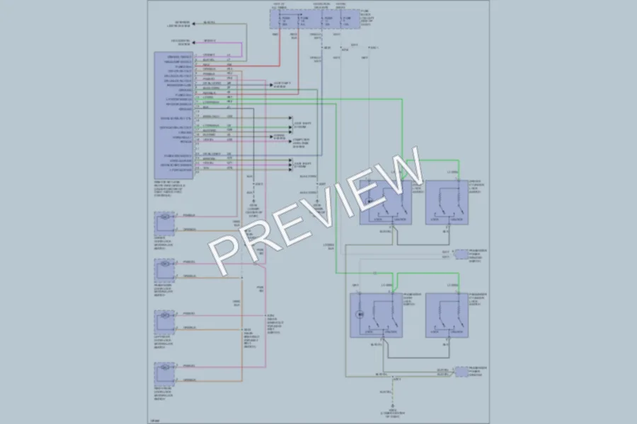 2001 Plymouth Neon Power Door Locks wiring diagram preview