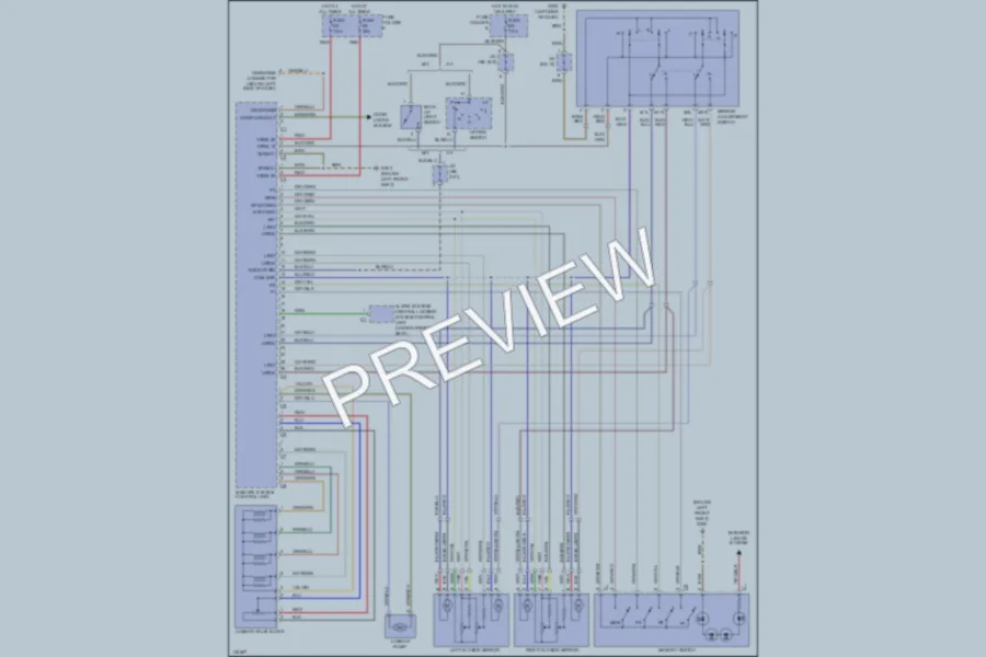 2001 Porsche 911 Memory Systems wiring diagram preview