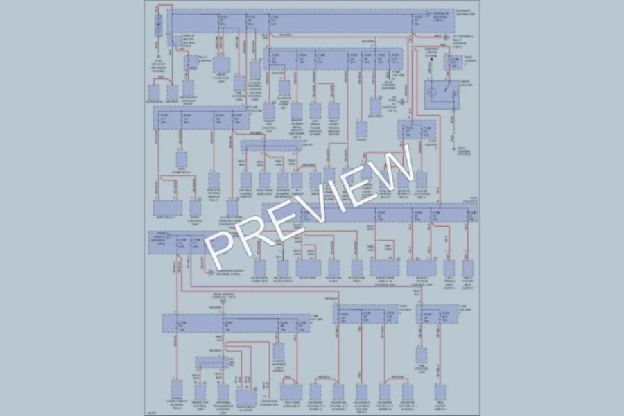 2001 Porsche 911 Power Distribution wiring diagram preview