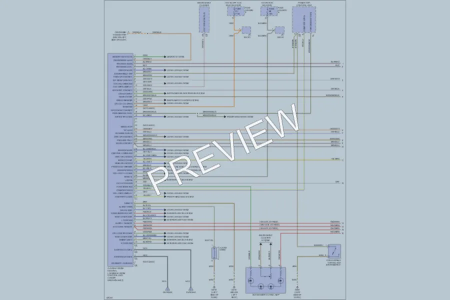 2001 Porsche Boxster Anti Theft wiring diagram preview