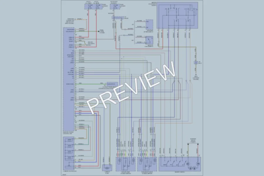 2001 Porsche Boxster Memory Systems wiring diagram preview