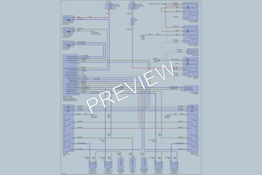 2001 Porsche Boxster Power Door Locks wiring diagram preview