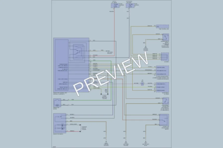 2001 Porsche Boxster Power Top Sunroof wiring diagram preview