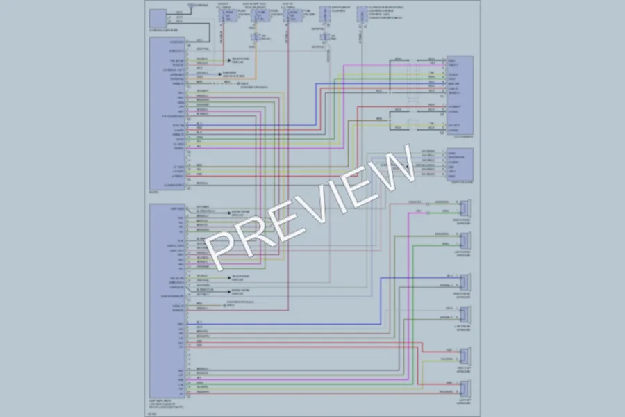 2001 Porsche Boxster Radio wiring diagram preview