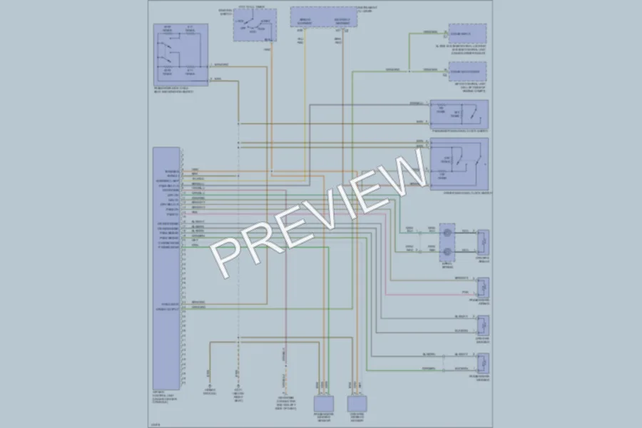 2001 Porsche Boxster Supplemental Restraints wiring diagram preview