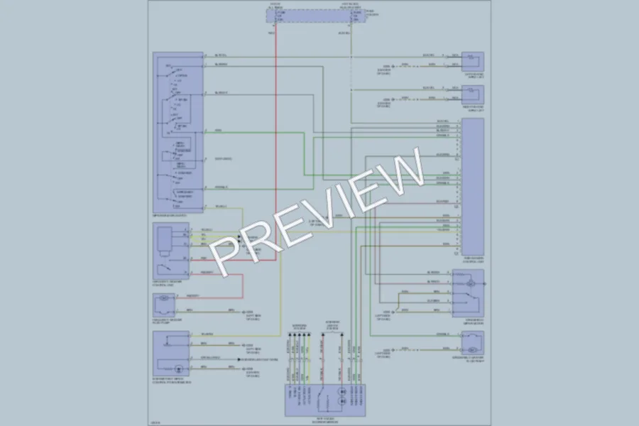 2001 Porsche Boxster Wiper Washer wiring diagram preview