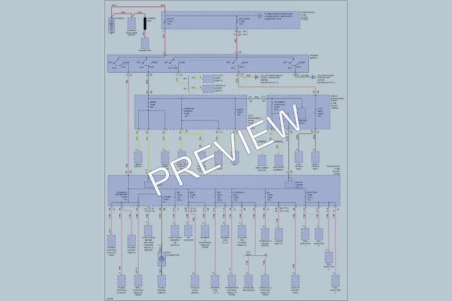 2001 Saturn L300 Power Distribution wiring diagram preview