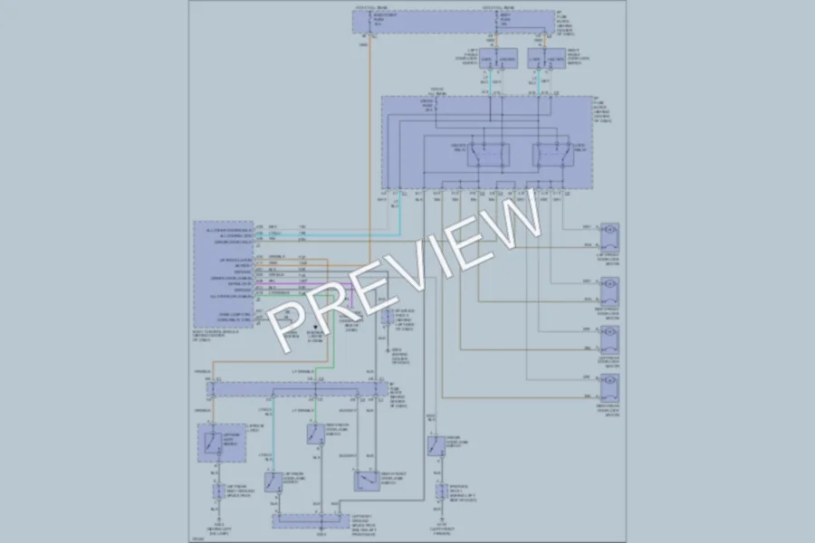 2001 Saturn SC1 Power Door Locks wiring diagram preview