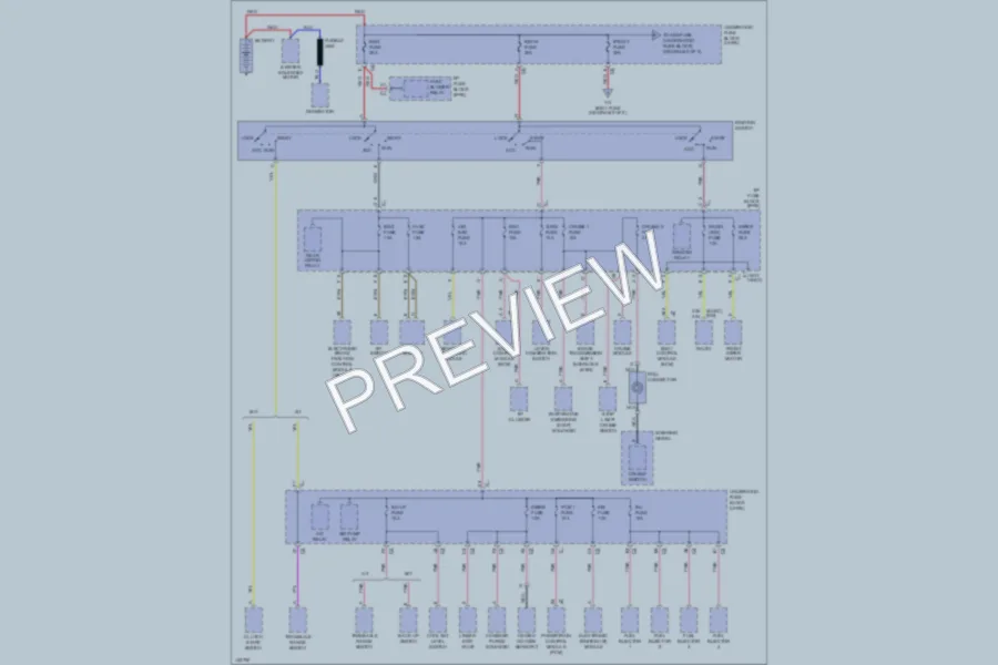 2001 Saturn SL1 Power Distribution wiring diagram preview