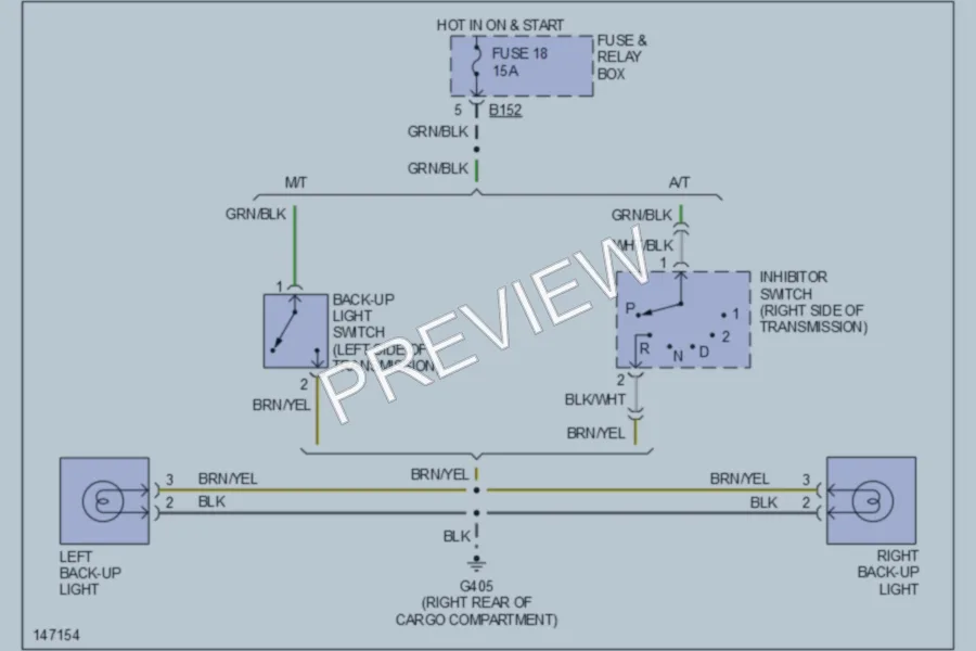 2001 Subaru Forester Exterior Lights wiring diagram preview