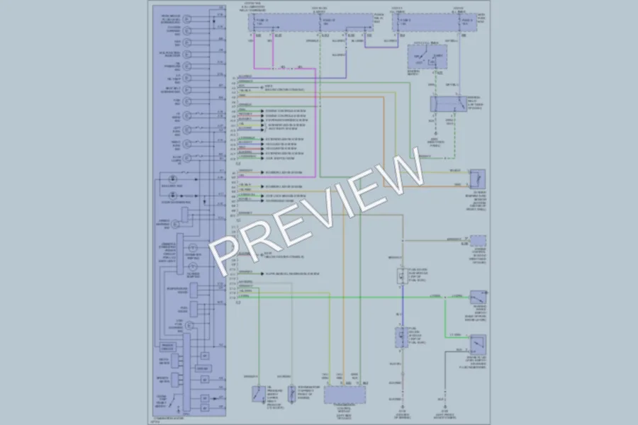 2001 Subaru Forester Instrument Cluster wiring diagram preview